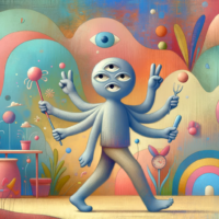 joonisfilmitegelane kõndimas